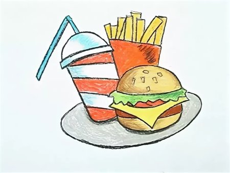 Рисование на тему здоровое питание
