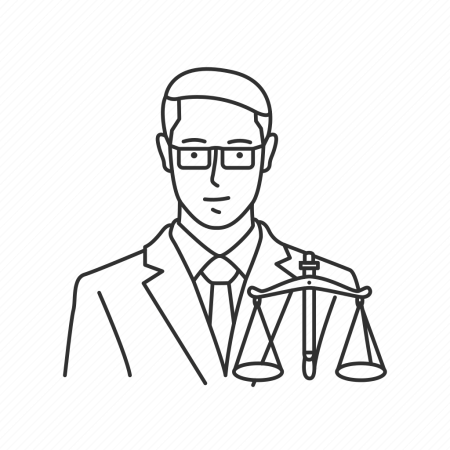 Адвокат раскраска