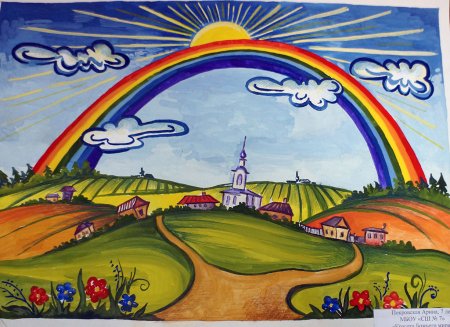 Рисунок на тему моя Россия