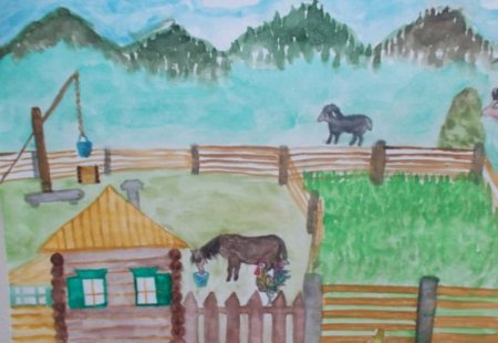 Рисунок на тему Забайкалье