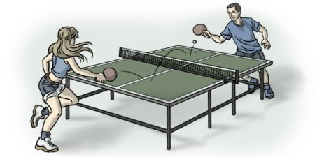 Настольный теннис Графика