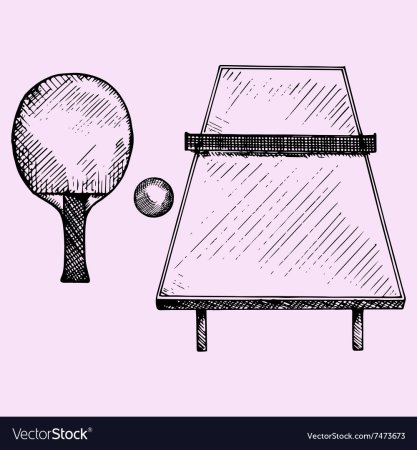 Ракетная для настольного тенниса карандаш