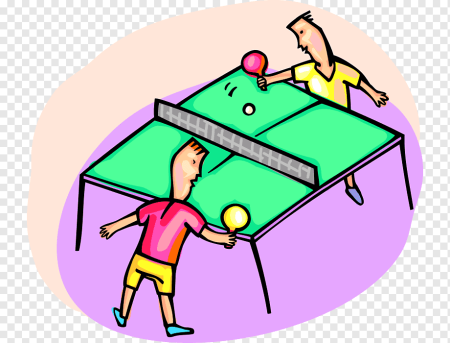 Настольный теннис мультяшный