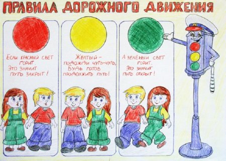 Рисунок на тему дорожное движение
