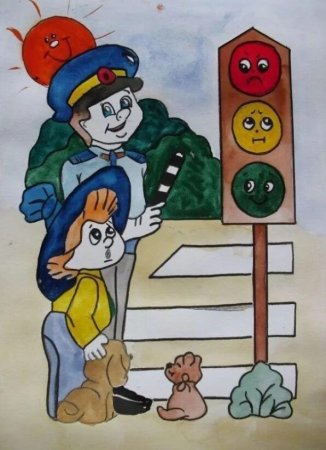 Рисунки ПДД для школьников