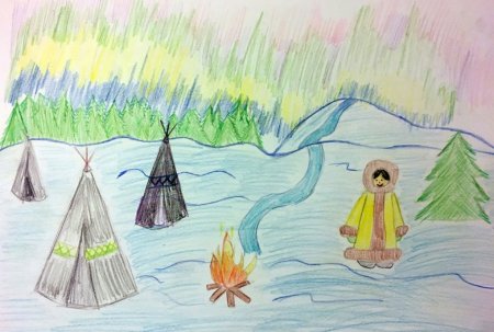 Рисунок на тему Югра