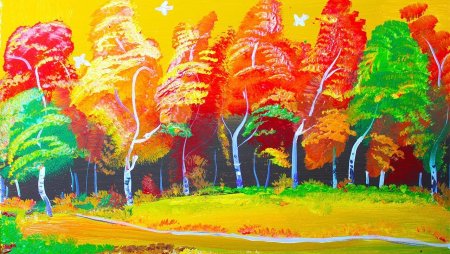 Рисование осень