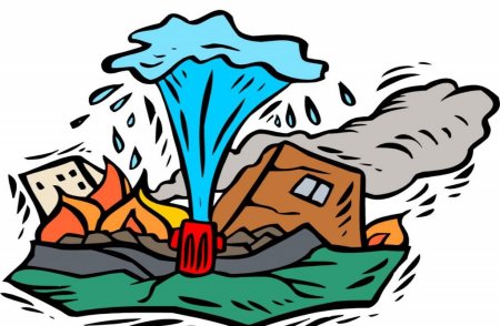 Вулкан рисунок