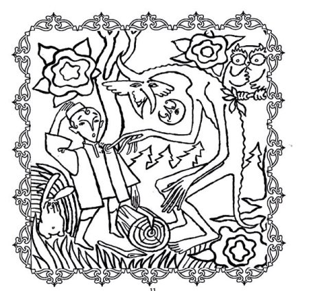 Раскраски к сказкам Габдуллы Тукая