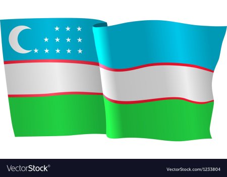 Флаг Узбекистана вектор
