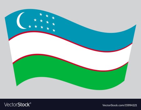 Узбекистан флаг вектро