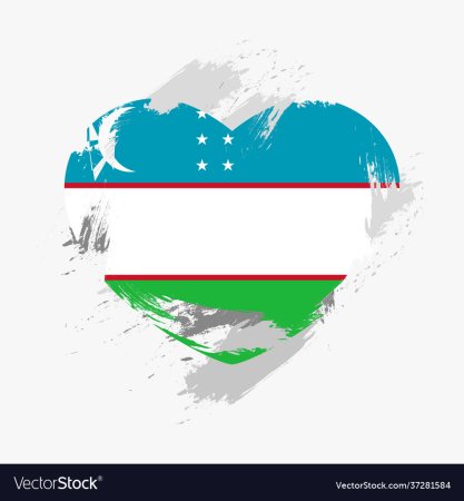 Флаг Узбекистана вектор