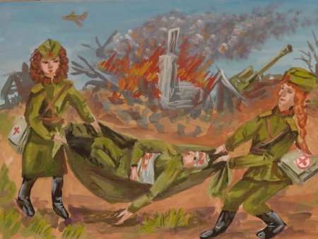 Рисунки на военную тему