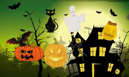 Рисунок на Хэллоуин для детей