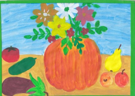 Подарки осени рисование