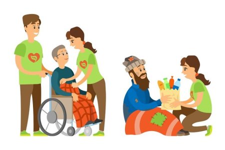 Социальное волонтерство рисунок
