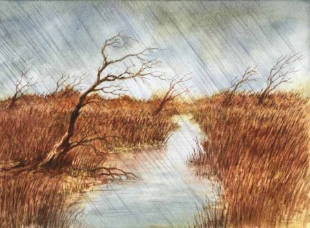 Осень карандашом