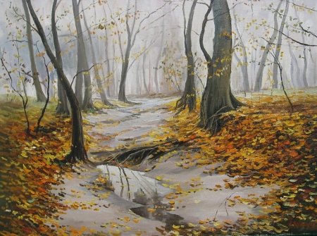 Картина поздняя осень Кубарева Вячеслава