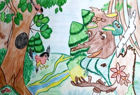 Рисунок на тему лес