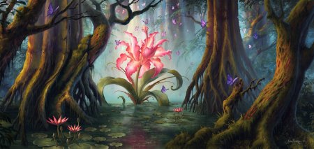 Аленький цветочек в лесу