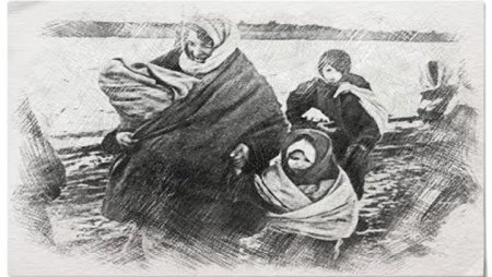 Рисунки посвященные депортации чеченцев