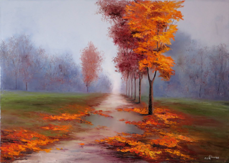 Осенний пейзаж композиция