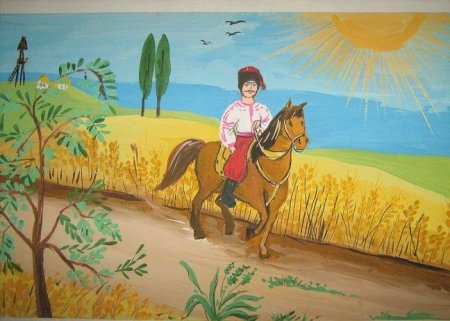 Детские рисунки на тему казачество
