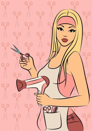 Парикмахер иллюстрация