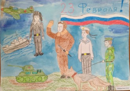 Детские рисунки на тему армия