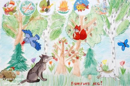 Рисунок на тему экология леса