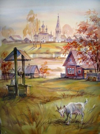 Деревня деревянный мир