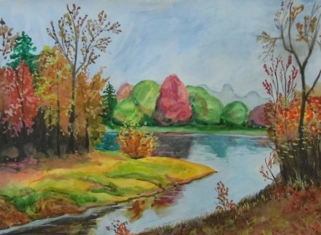 Рисунок на тему палитра осени