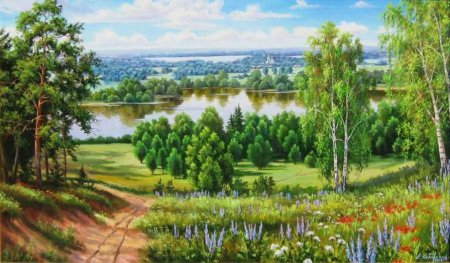 Рисование родные просторы