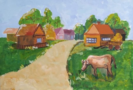 Природа рисунок для детей