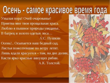 Осень картинки для описания