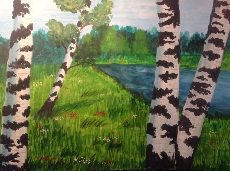 Рисование Березки