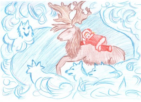 Зимняя сказка рисунок