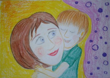 Рисунок на тему моя мама
