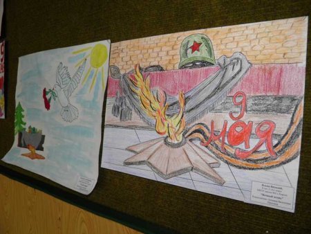 Рисунки детей о войне и победе