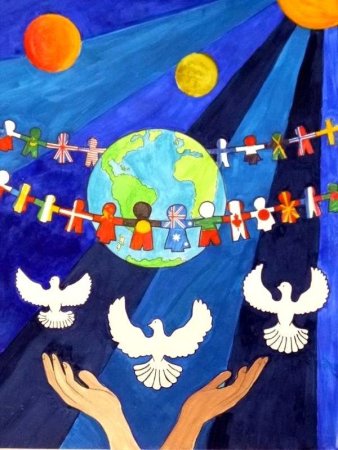 Плакат на тему миру мир