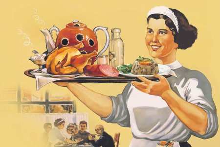Плакаты в советских столовых
