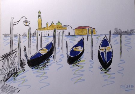 Рисунок на тему Венеция
