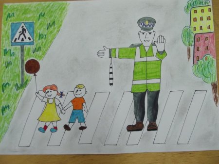 Рисунки ГИБДД на конкурс