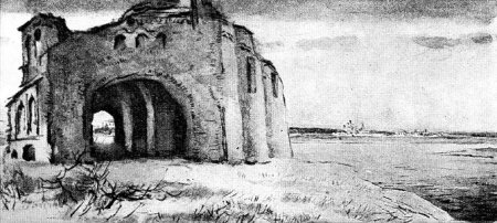 Узкая галерея со сводами