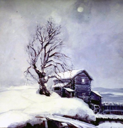 Соловьёв Евгений Васильевич (1931-2009) «зимний вечер»