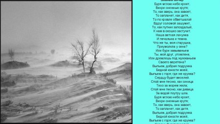 Стихотворение Пушкина буря мглою небо