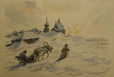 Иллюстрация к метель Пушкина