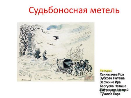 Метель Автор