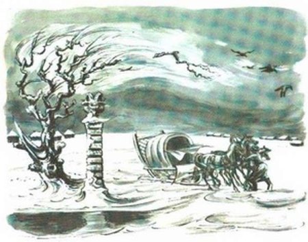 Метель Пушкин иллюстрации