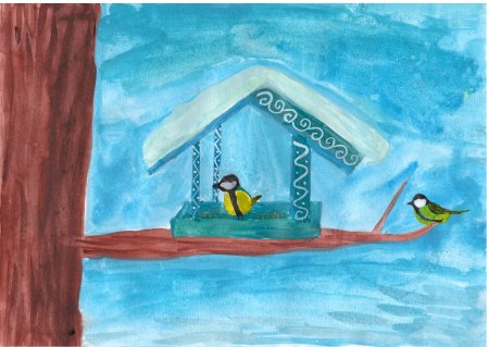 Синичкин дом рисунок